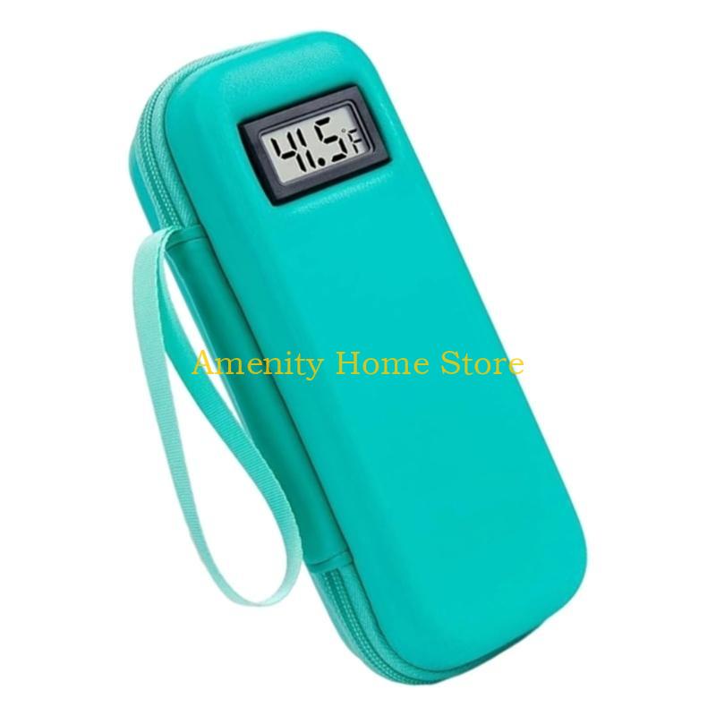 

F26C Compacts Cooling Bag With Temperature indicators Made Of Durable PU Aluminum foils For Keeping Items freshing On The зелений