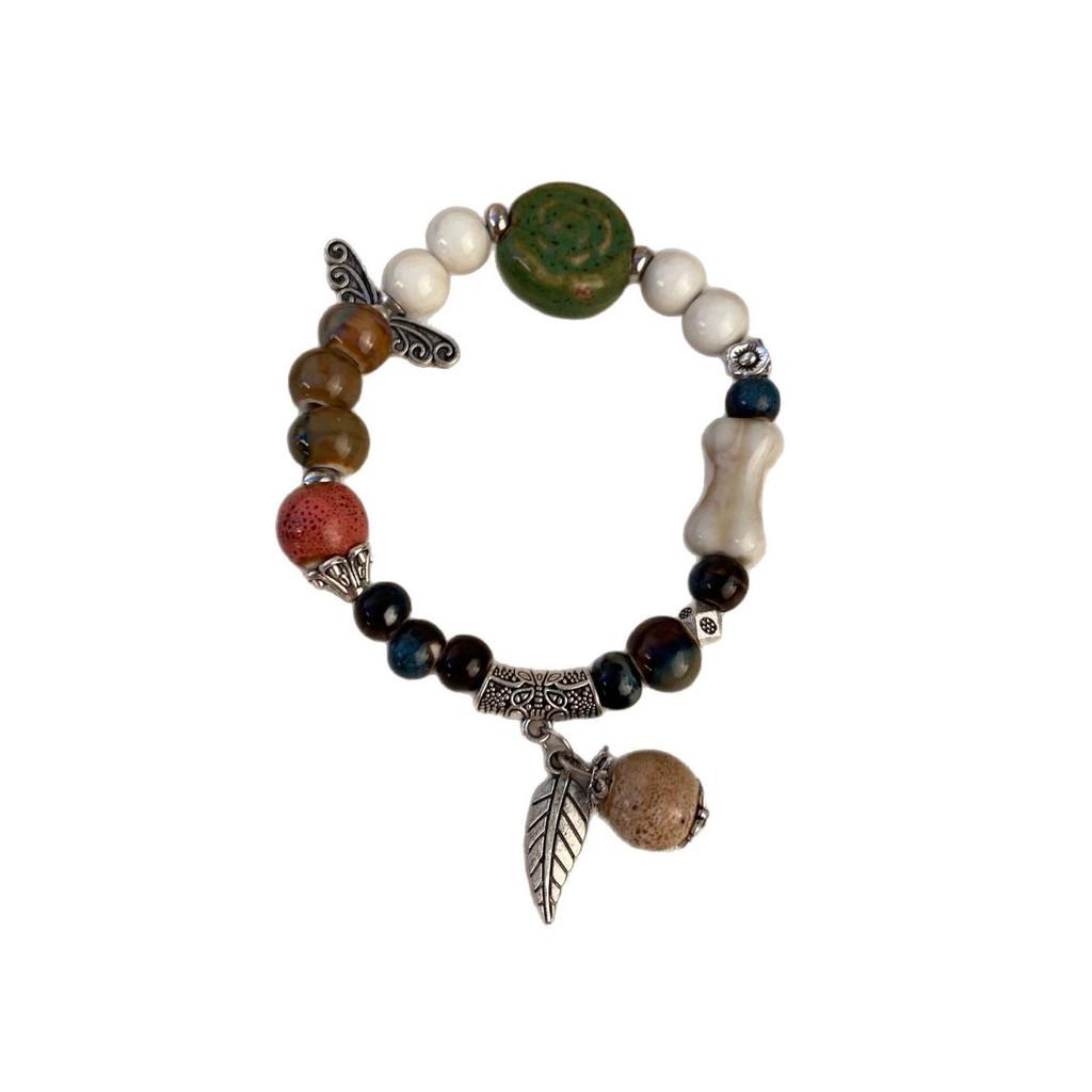 Butterfly Leaf Ceramic Bracelet Gifts Jewelry Fashion Decoration Gift Unisex