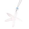 Holiday Starfish Necklace Resin Starfish Pendant Necklace Adjustable String Coastal Necklace for Women Girls Summer Beach