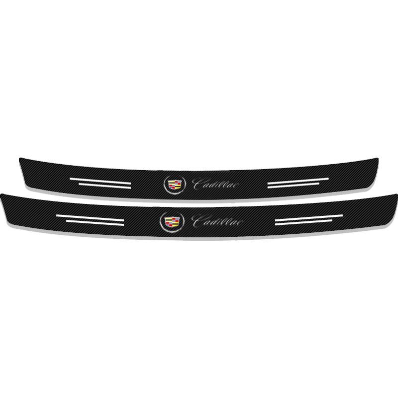 Carbon Fiber Car Trunk Bumper Protective Sticker Decal Styling For Cadillac XT5 XTS CTS BLS SLS DTS SRX Escalade Tiburon Deville