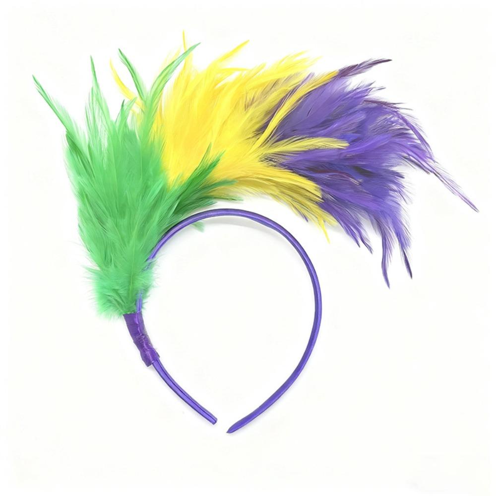 Mode Karneval Party Feder Haarreif Bunte Leichte Haarreifen Hübscher Kopfschmuck Festival
