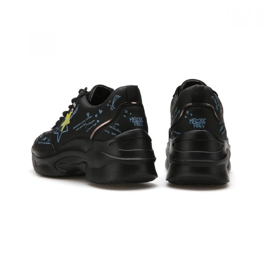 Misope Women Ugly Shoes Lettering 7cm 2color 012130009