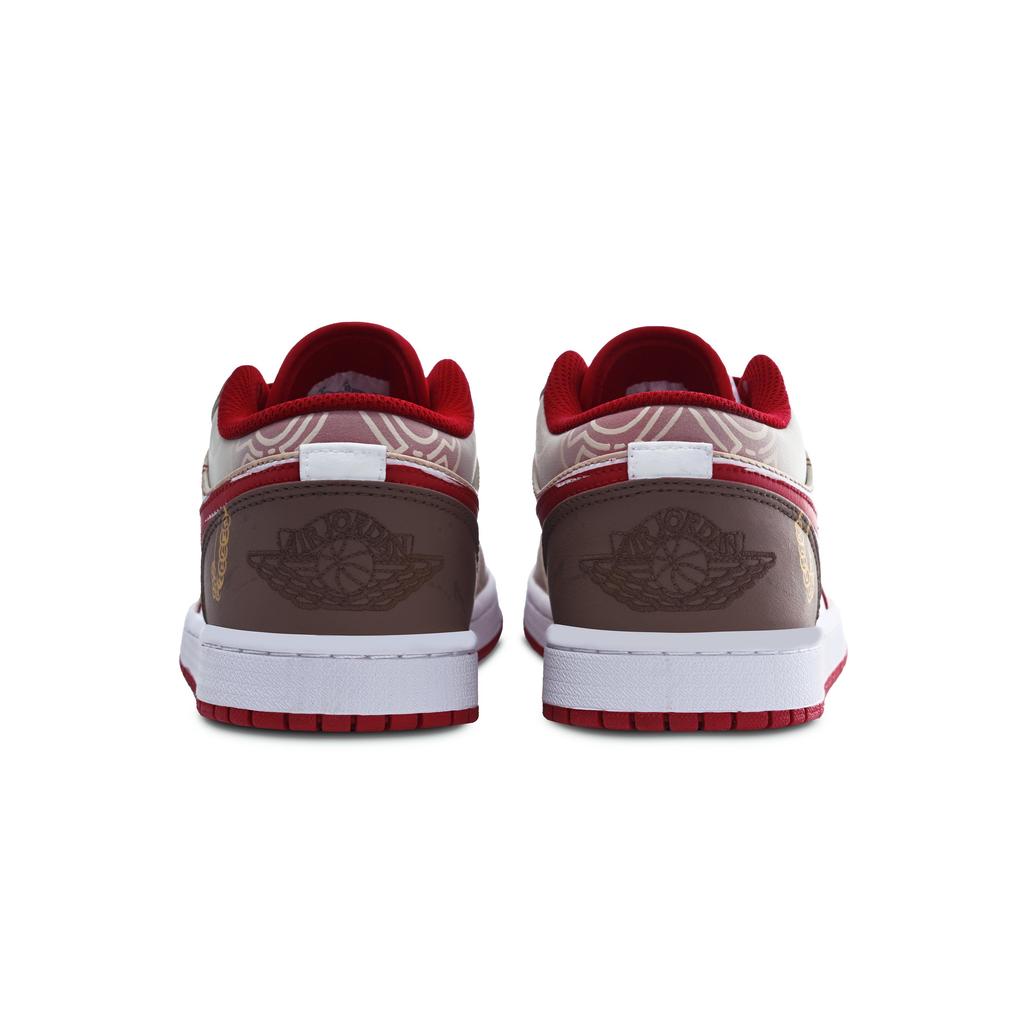 Jordan Air Jordan 1 Abundance Every Year Leather Abrasion Resistant Abrasion Resistant Low Top Vintage Basketball Shoes FJ3459-160(Team392-)