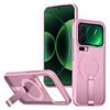 Clear PC Magnetic For Magsafe Case With Hidden Kickstand For Xiaomi 17 Pro 15T 14T Pro Cooling Heat Dissipation Shockproof Cover