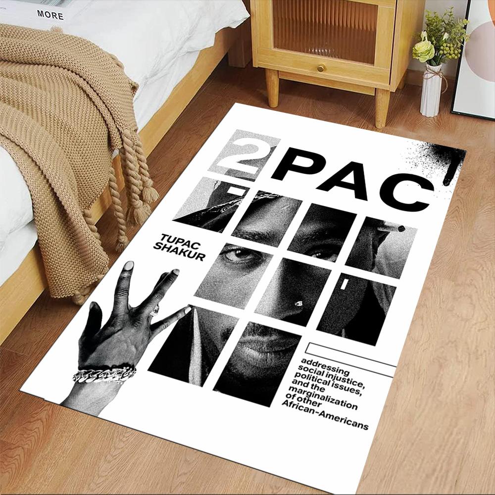 2pac Floor Mat Perfect for Outdoor Living Rooms Playrooms Bedrooms Antislip Carpet Decorate Offices Luxury Gift for Birthday, Christmas, Wedding