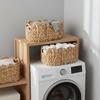 Fan-shaped Water Hyacinth Woven Storage Basket