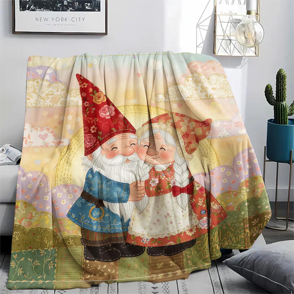 1 Stück Valentinstag Druck Flanelldecke, Hohe Qualität, Bequem für Alle Jahreszeiten, Heimdekoration, Perfekt für Weihnachten, Geburtstagsgeschenk