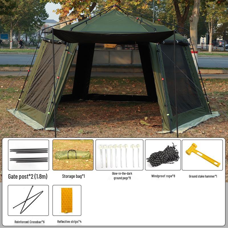 Portable 12m² Rain & Sunproof Wind-Resistant Floor-to-Ceiling Window Camping Equipment