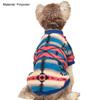 Pet Clothes Eye-catching Super Soft Polyester Puppy Irregular Pattern Print Sweater Pet Supplies for