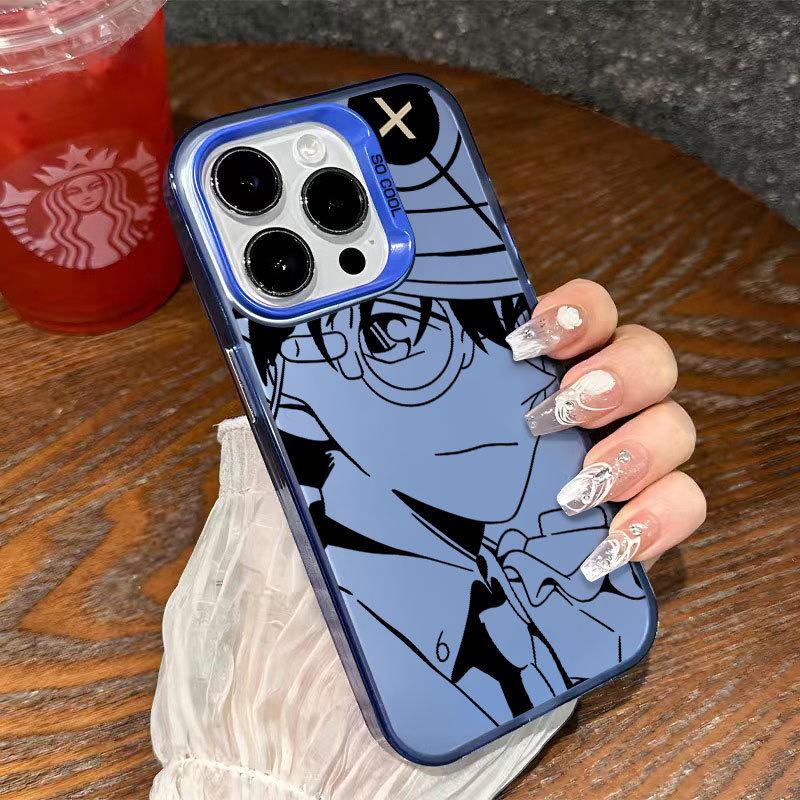 Conan iPhone Case for 11/12/13/14/15 Pro, Laser-Cut Soft Silicone for XR/XS Max