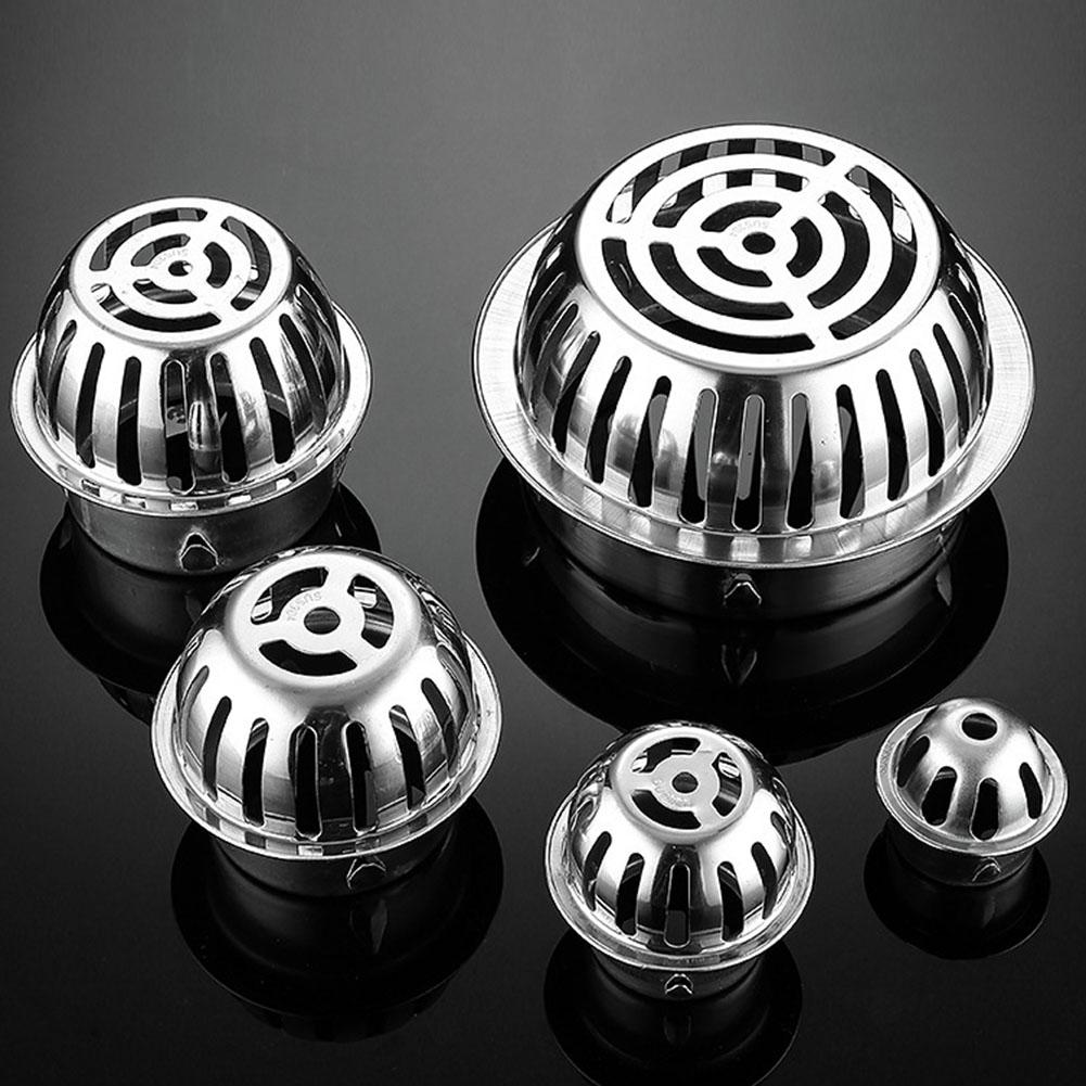 Balcony Roof Floor Drain Stainless Steel Round Large Displacement Anti-Clog Filter Screen Cover Outdoor Floor Drain Gutter Sewer