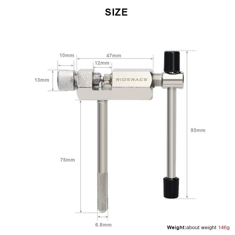 Nýtovač řetězu dělička nůž univerzální nástroj na roznýtování řetězu jízdního kola pro 7 8 9 10 11 jednorychlostní články řetězu