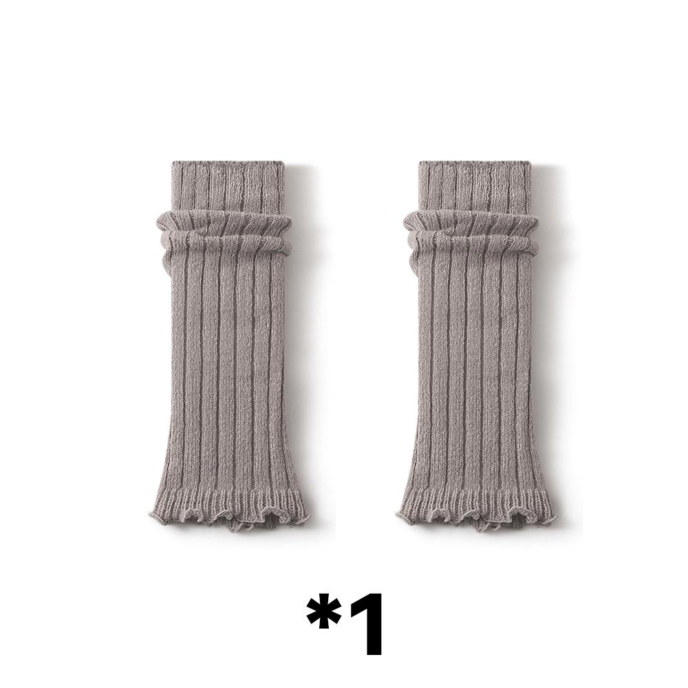 2 Paar Lolita Beinstulpen Jk Blasen Socken Y2K Wolle Gestrickt Rüschen Lange Socken Fußabdeckung Neue Armstulpe Häkel Socke Stiefelmanschetten One Size gray