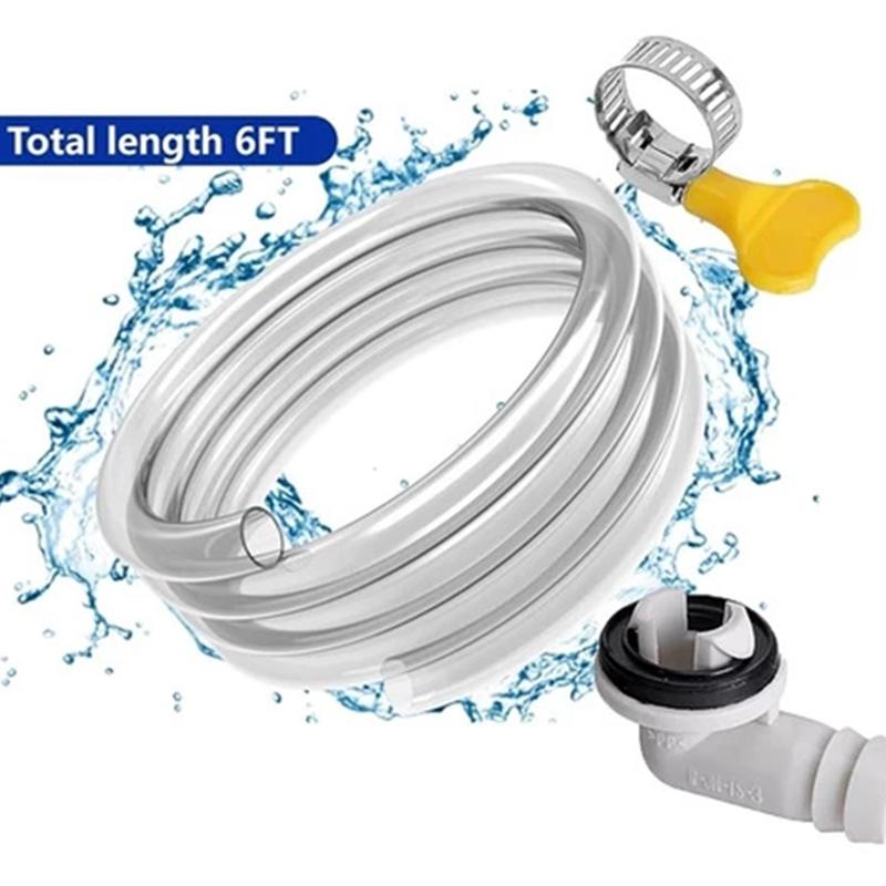 Portable AC Drain Hose Kit 3/6FT Hose Air Conditioner Split Drain Hose Kit