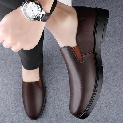 Mode 2024 Minimalistische Kleider-Ballerinas für Herren Business-Schuhe Leichte Herren-Echtleder-Loafer Outdoor Hochwertige Fahrschuhe