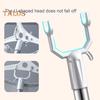 Clothes Pole Stainless Steel U-shaped Fork Retractable Telescoping Rod Hook for Hanging Garments Strong Load Capacity Collapsible Clothes Rack for