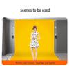 3m Stainless Steel Telescopic Background Stand with Silver Magic Legs and Thickened Crossbar for Photography