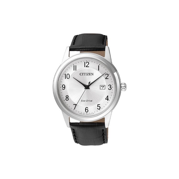 CITIZEN Ecology Drive Collection Light Powered Quartz Movement Cow Leather Strap Watch Men s Watches AW1231-07A Black Strap