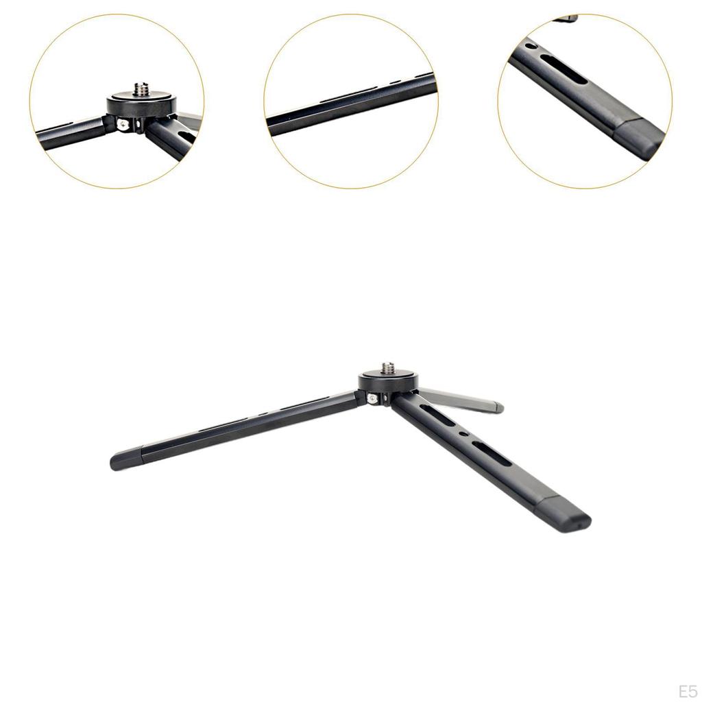 Desktop Stand Tripod Camera Aluminum Alloy Lightweight Black Support Equipment