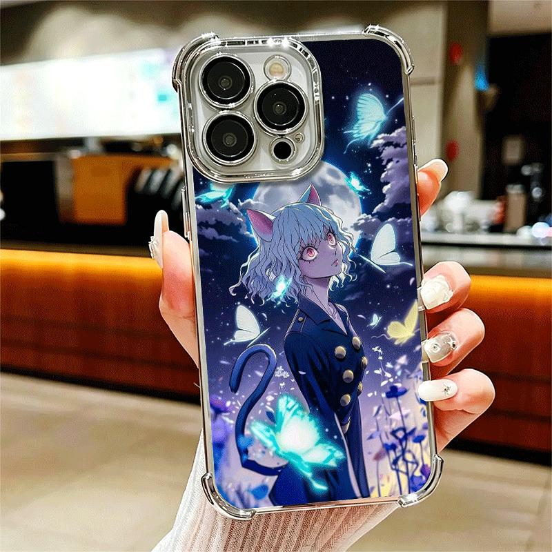 

Мягкий чехол для телефона Hunter X-Hunters Pitou для iPhone 15 16 17 Air 14 Pro Max 16E Plus 13 12 Mini С покрытием Защита от падения Fundas iPhone 17 Pro
