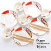 Pimio Dora 16-Piece Jingdezhen Ceramic Dinnerware Set