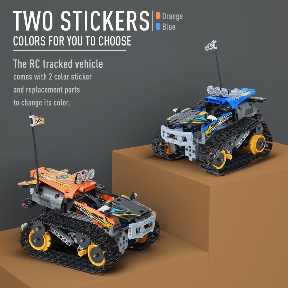 Technical RC Tracked Stunt Vehicle Model APP Control Building Blocks Electric Racing Car Bricks Children Toys Gifts for Kids
