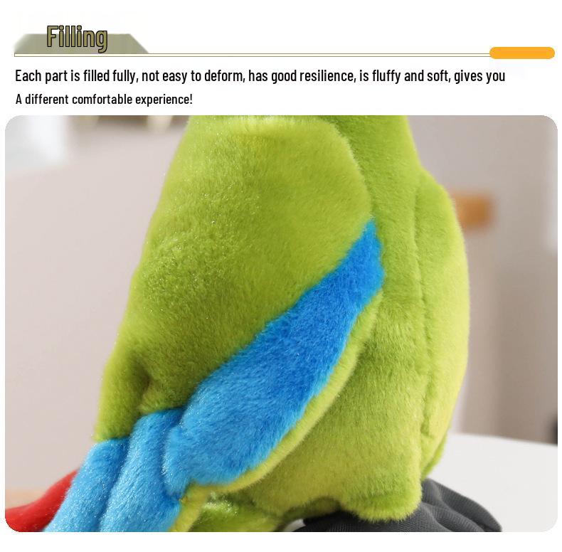 Macaw Plush Bird Doll - Soft Toy for Kids, Boys & Girls Gift