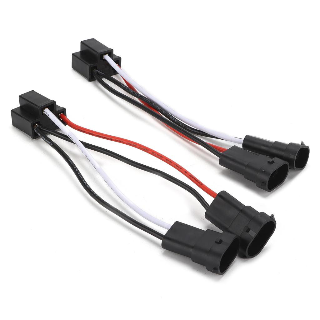 2pcs H4 9003 To H11 Conversion Wire Harness Adapter for Car Headlight Fog Light 12V‑24V