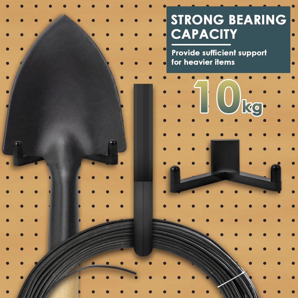 4PCS/Se Shed Hooks J and U Shed Tool Hangers Practical Storage Shed Tool Hooks Multipurpose Garage Tool Hooks for Ladders Bikes