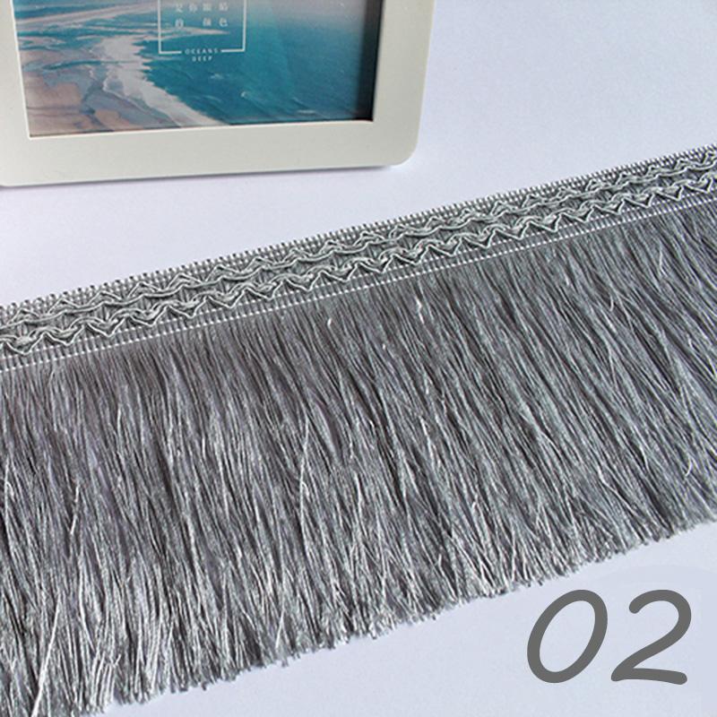 12M Fringed Lace Handmade 16cm Wide Polyester Tablecloth Pillow Trim Tassel Diy Stage Garment Curtain Sewing Accessories