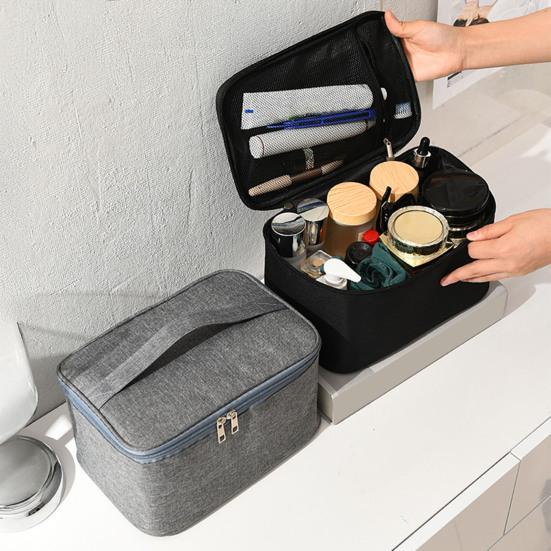 Yousheng Travel Cosmetic Case Makeup Bag with Top Handle Large Capacity Waterproof Toiletry Organizer for Men Women Vacation Business Trips Daily Use