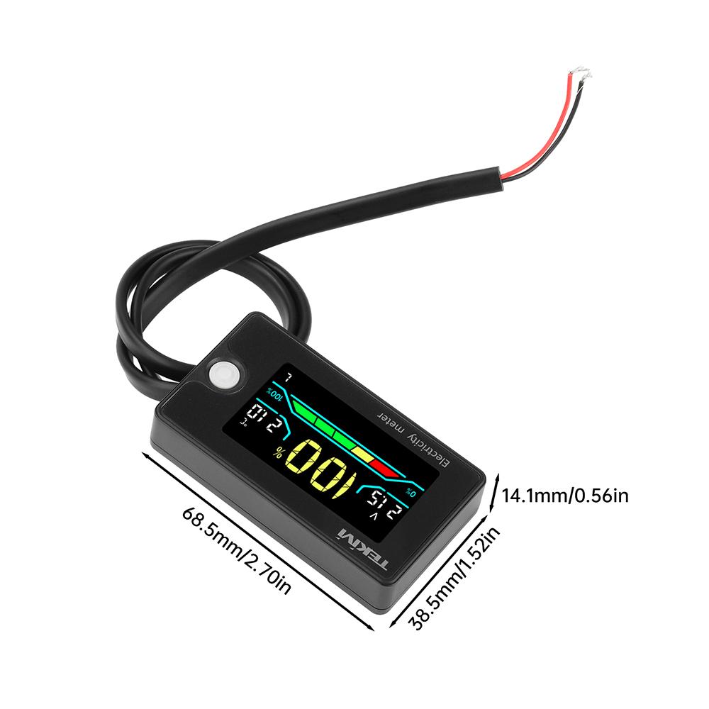 

Digital Battery Capacity Indicator Voltmeter LCD LiFePO4 lead-acid Lithium Battery Tester Detector with Temperature Alarm