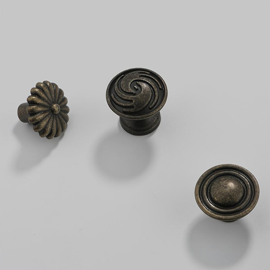 6 pieces of new Chinese-style drawer handles. Round cabinet drawer handles, furniture hardware.