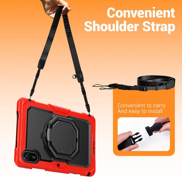 

Rotating Case For Xiaomi Redmi Pad 2 2025 11.0 inch Model 25040RP0AG 25040RP0AI Heavy Duty Cover With Handle Grip Shoulder Strap Redmi Pad 2 2025