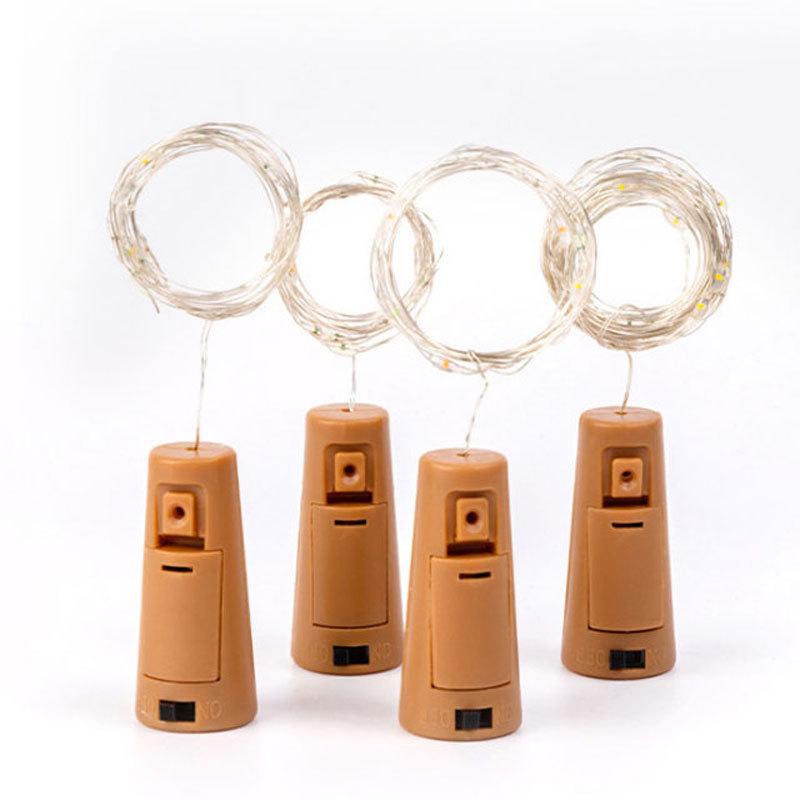LED Fairy Star Lights with AG13 Battery, Copper Wire Bottle Stopper for Christmas Decoration