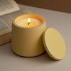 2PCS DIY Handmade Gypsum Cement Flower Aromatherapy Candle Cup Gypsum Storage Jar Mirror Silicone Mold
