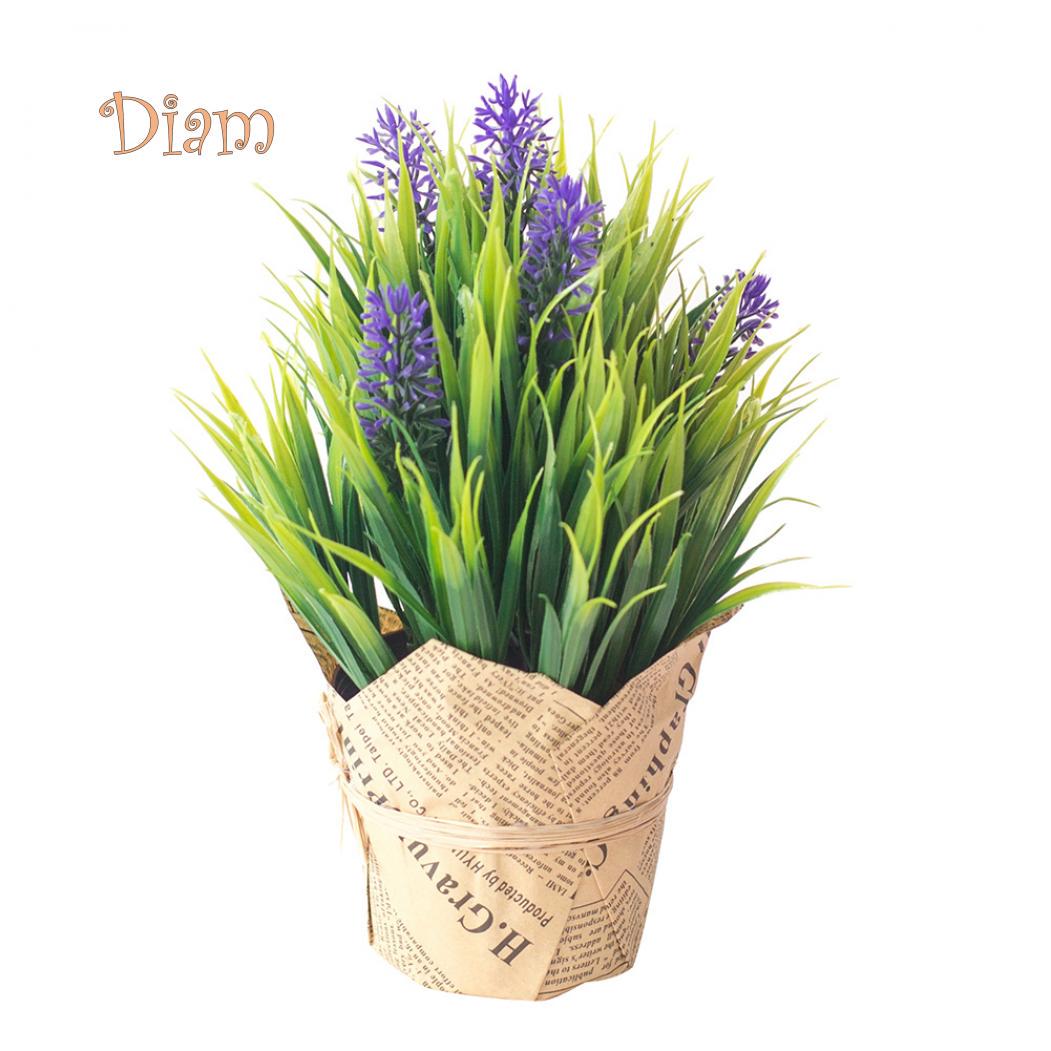 

Elens Store 1 шт. искусственный цветок лаванды растение бонсай домашний офис сад стол вечерние декор