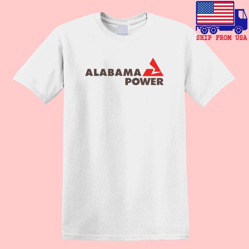 Мужская белая футболка Alabama Power Company Размеры S-5XL L