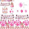 Barbie Birthday Party Balloon Set With Banner 4 Pieces Includes Banner 18pcs Balloons 12pcs Small Inserts 1 Large Insert