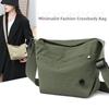 Ladies Fashion Nylon Messenger Bag-Spacious And Light, Versatile Solid Color, Zipper Opening And Closing, Suitable For Daily Use
