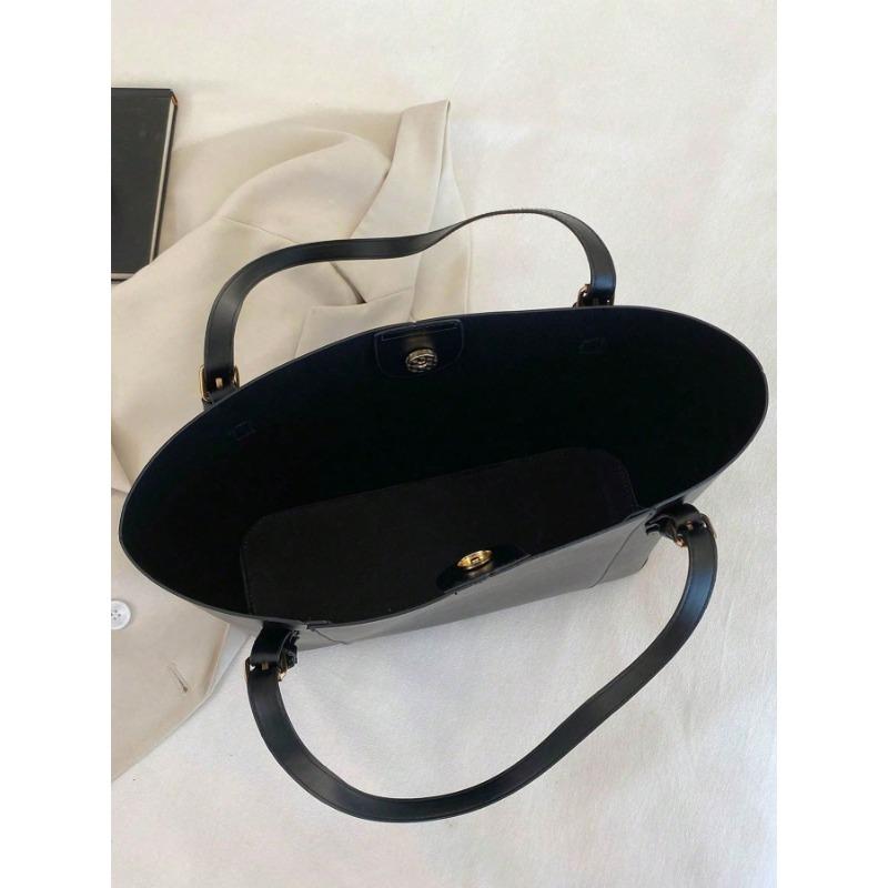 Fashionable Retro Simple and Casual Bucket Bag Large-capacity Single-shoulder Bag and High-quality Handbag