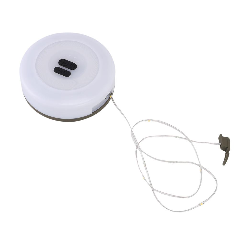 Camping String Lights 32.8FT Rechargeable Tent LED Lights with 3 Lighting Modes for Outdoor Hiking Green