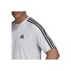 Adidas Round Neck Striped Short Sleeve T-Shirt With Print Men Tops White H28900