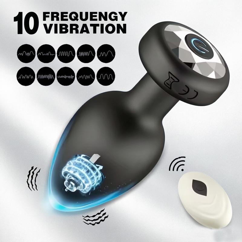 Wireless Remote 10 Frequency Anal Vibrator Adult Masturbation Butt Plug Intimate Massage Sex Toy Adult Supplies Anal Plug 18+
