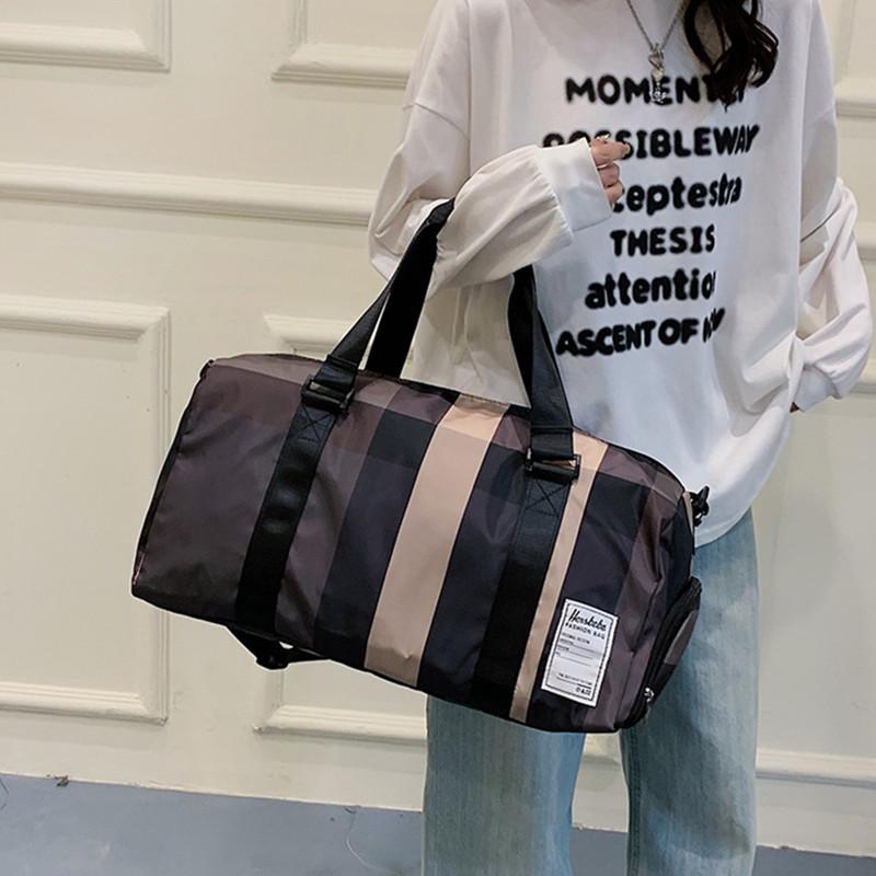 Dry and wet separation fitness bag women with shoe position anti-splashing outdoor sports backpack light short-distance travel bag men