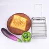 Stainless Steel Bread Toaster Folding Sausage Grilling Rack Barbecue Grill  Outdoor Camping