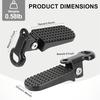 Motorcycle Bike Scooter Rear Passenger Foot Peg Footrest Pedal Bracket Stand Support Kit