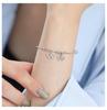 2025 Korean Niche Design S925 Sterling Silver Bow Bracelet for Women – Simple, Elegant Hand Jewelry