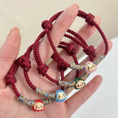 Dragon Boat Festival Five-Color Thread Bracelet - Red Cord Zongzi Accessory for All Ages