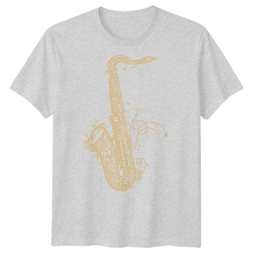 Saxophone Jazz Music Unisexs Tshirt Ornate Instruunisext